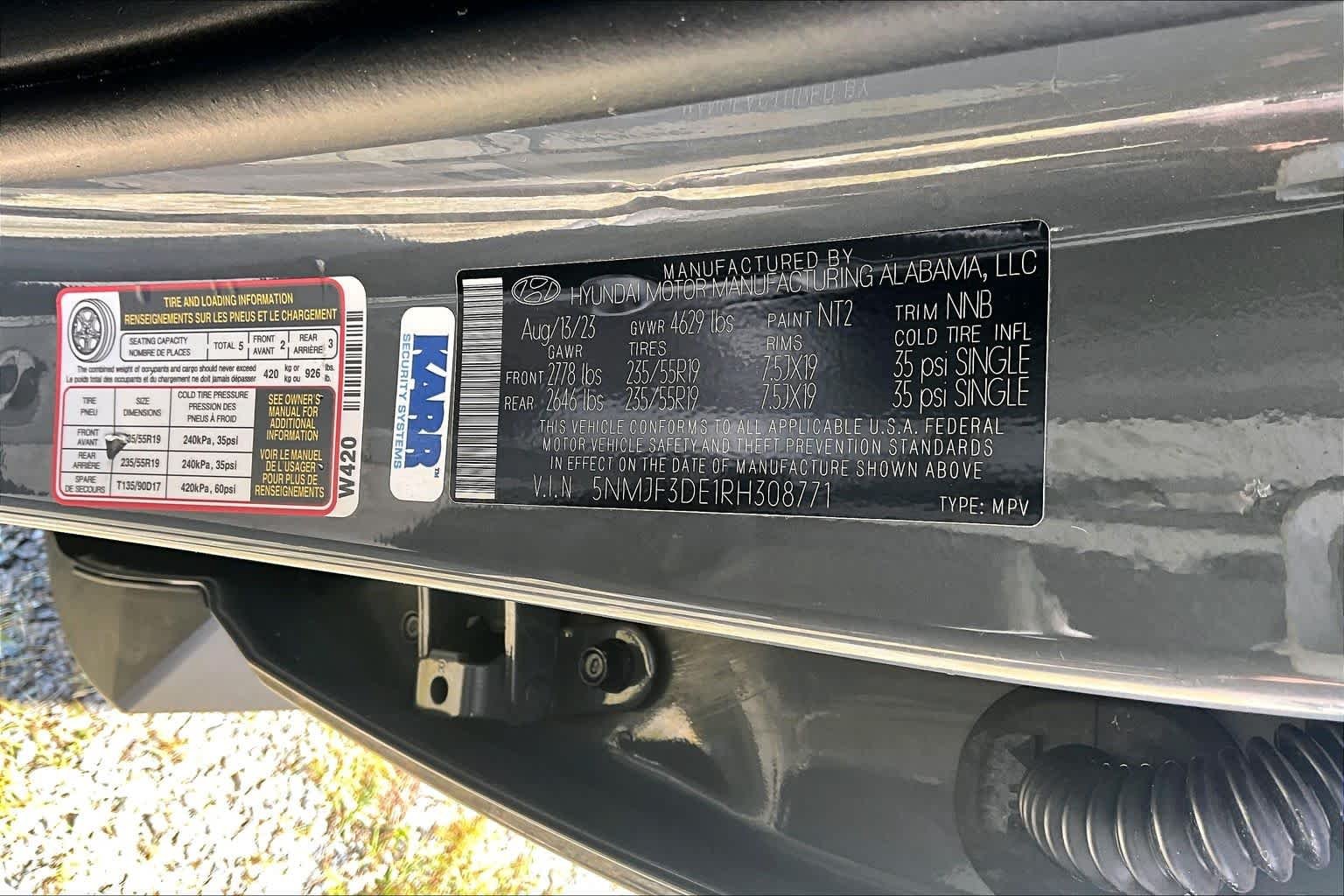 Used 2024 Hampton Gray Hyundai SEL image 34