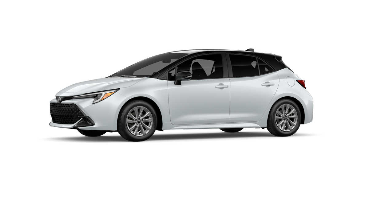 New 2027 Wind Chill Pearl with Black roof Toyota SE image 3