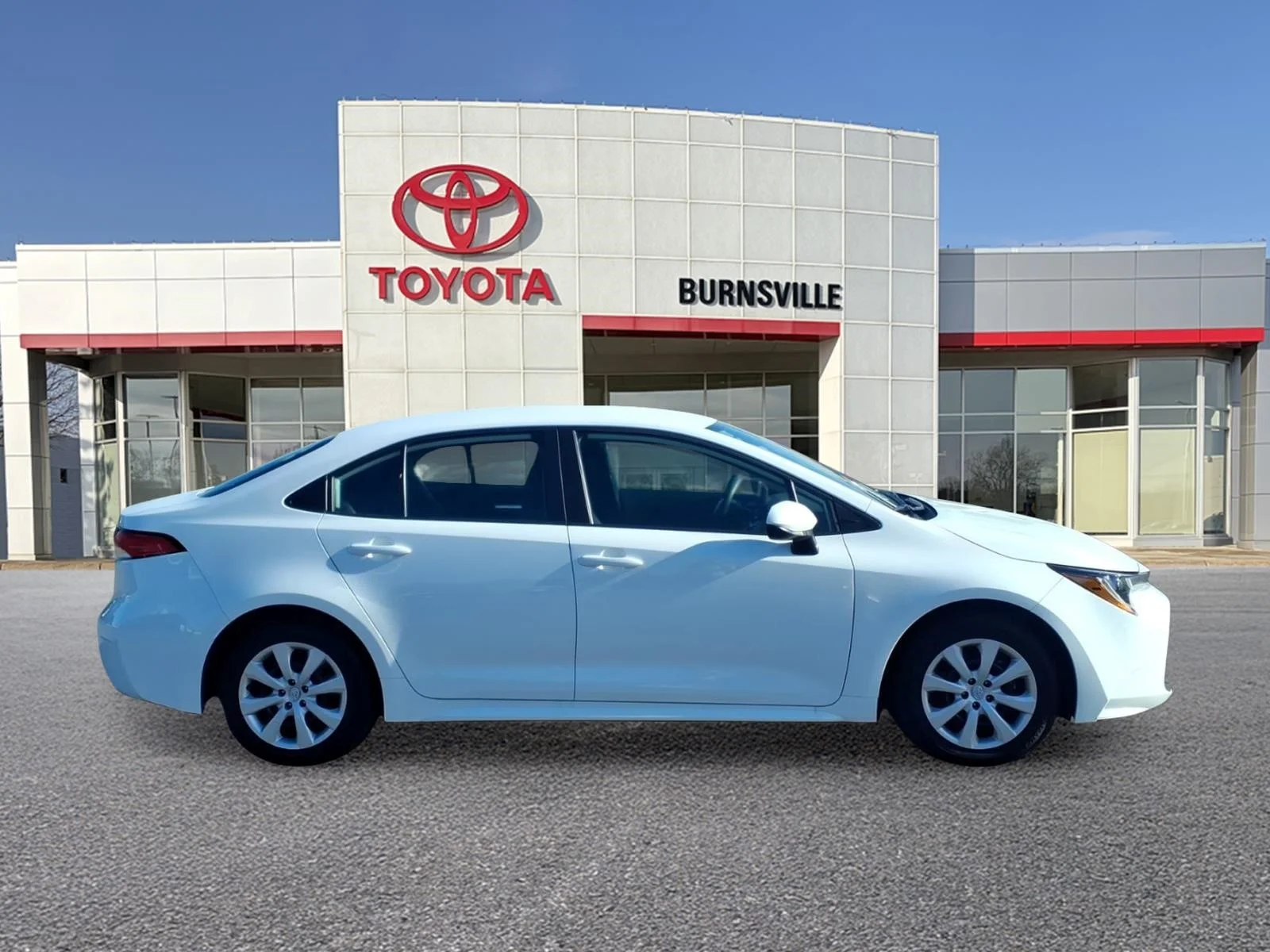 Certified 2025 Toyota Corolla LE with VIN 5YFB4MDE8SP235314 for sale in Burnsville, Minnesota