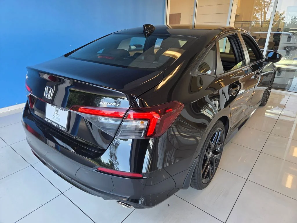 Certified Used 2025 Crystal Black Pearl Honda 4D SPORT image 6
