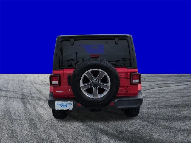 Certified Used 2020 Firecracker Red Clearcoat Jeep Unlimited Sahara image 5