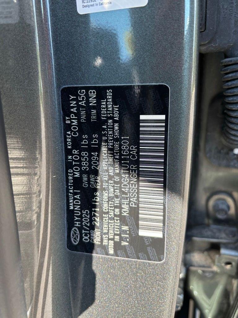 New 2026 Gray Hyundai SE image 19