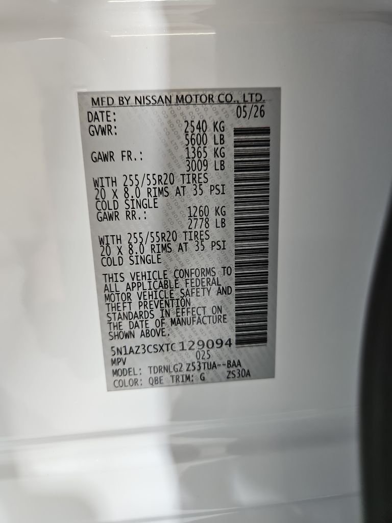 New 2026 White Nissan SL image 31
