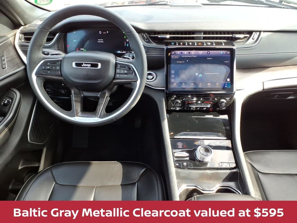 Used 2024 Gray Metallic Jeep 4xe W/PANORAMIC ROOF & HEATED LEATHER SEATS image 2
