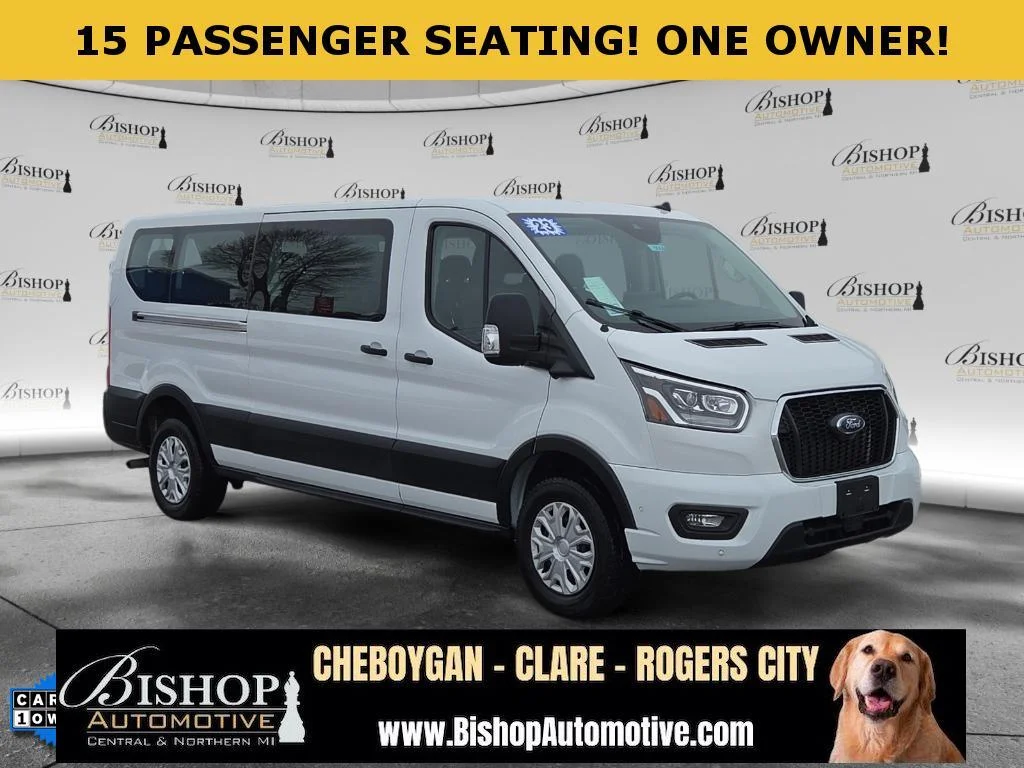 Pre-Owned 2023 Ford Transit Wagon T-350 Low Roof Slide XLT