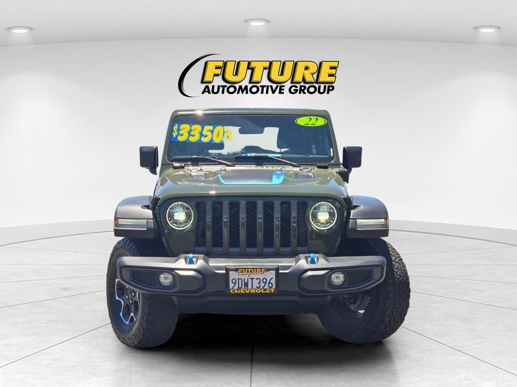 Used 2022 Green Jeep Unlimited Rubicon 4xe image 2