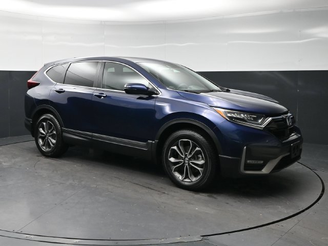 Certified Used 2021 Obsidian Blue Pearl Honda HYBRID EX image 1