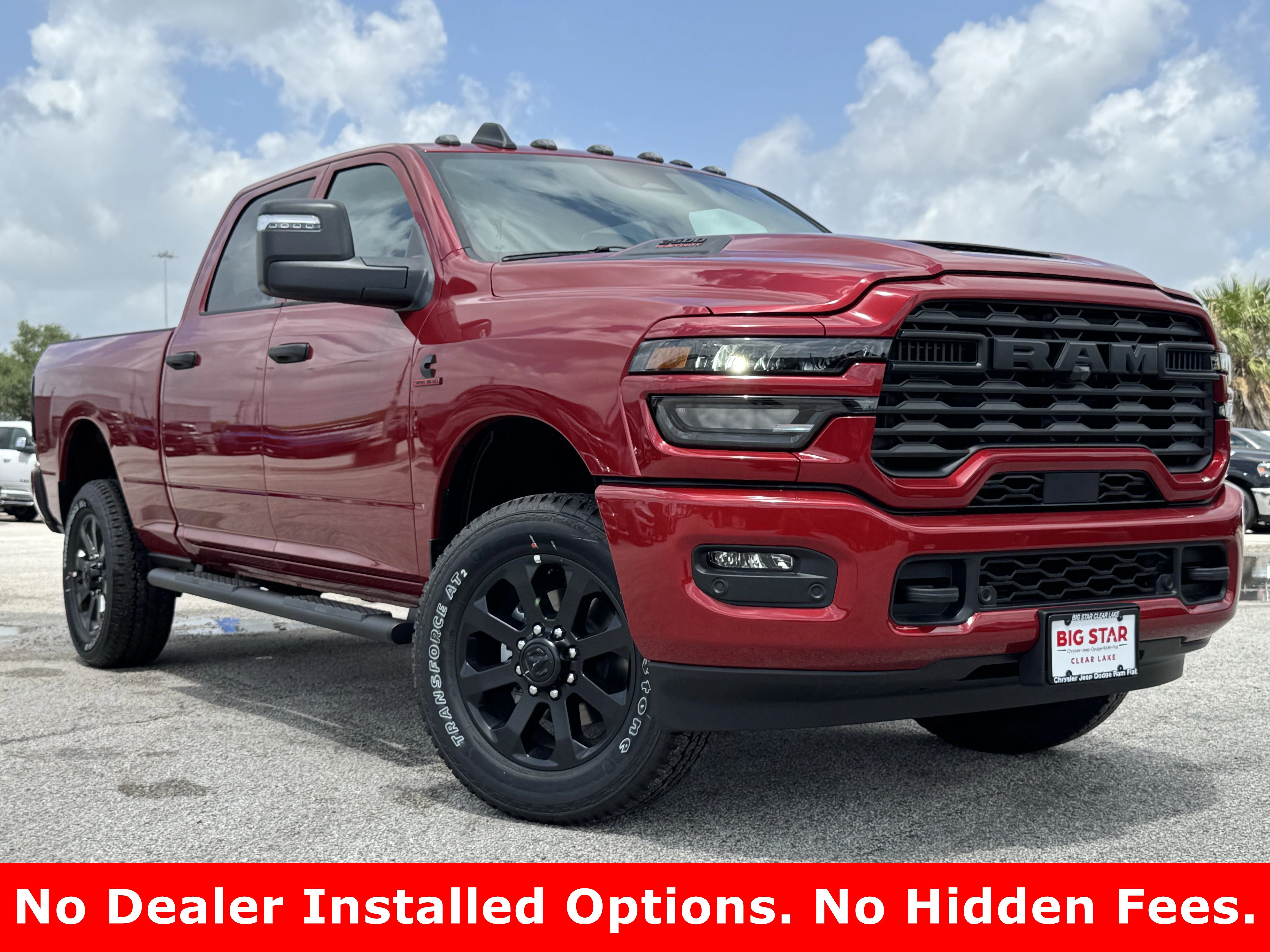 New 2026 Molten Red Pearlcoat Ram Black Express image 2