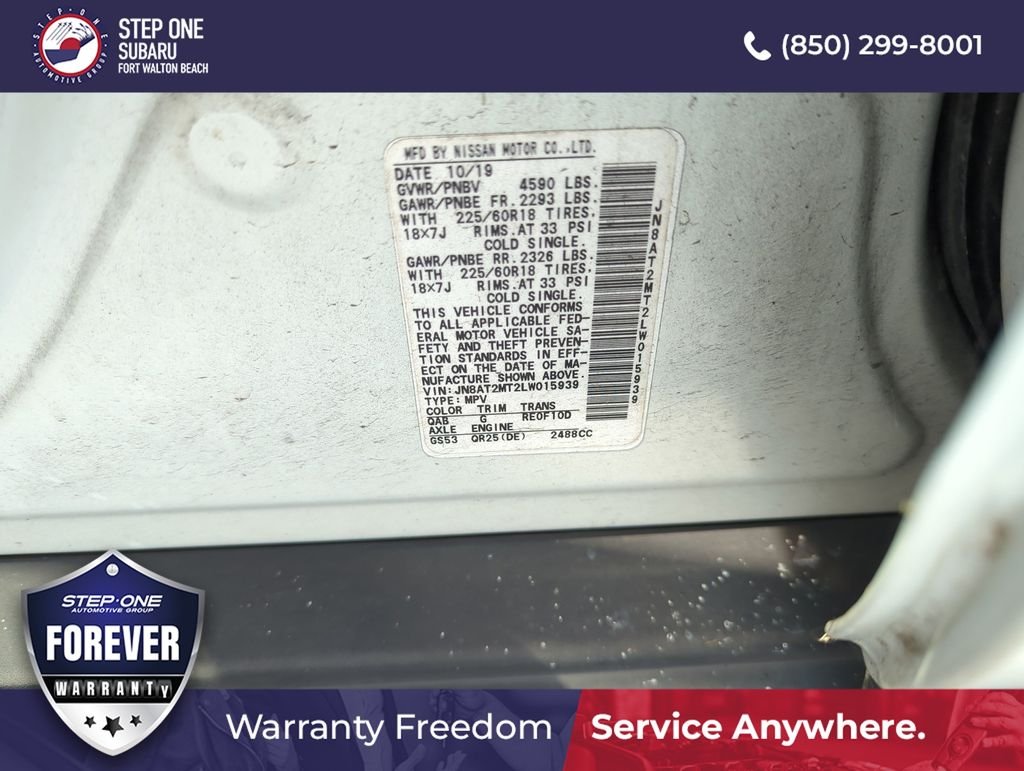 Used 2020 White Nissan SV image 12