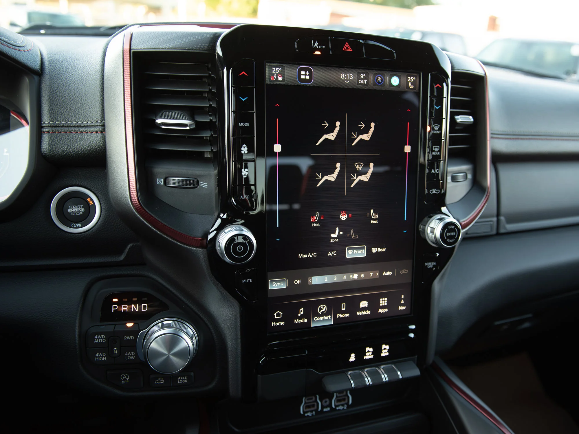 New 2026 Red RAM Rebel* Crew Cab 4x4, 33 Inch A/T Tires, Heated Seats/Wheel, Nav, Alpine Audio image 19
