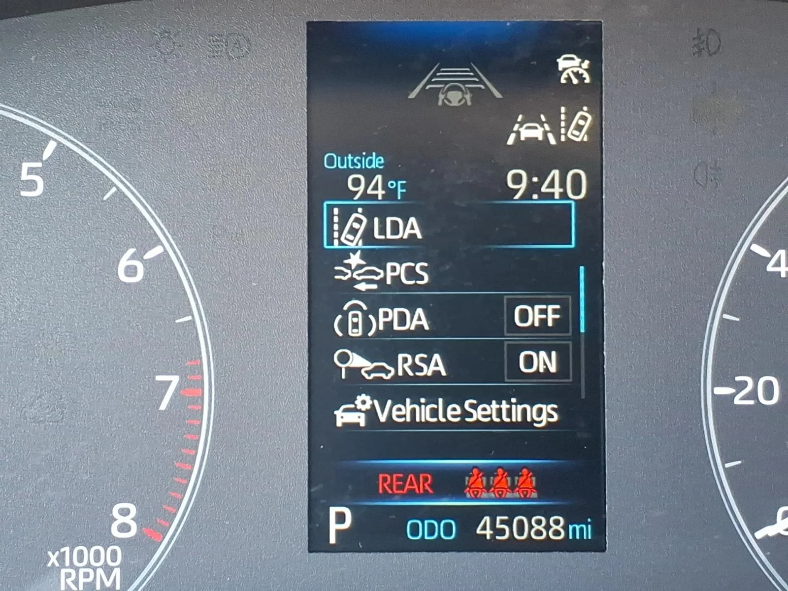 Used 2025 Ruby Flare Pearl Toyota LE image 7