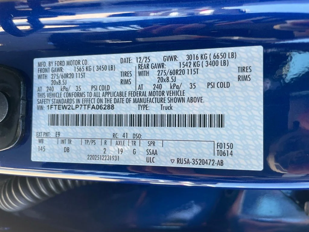 New 2026 Argon Blue Metallic Ford STX® image 41