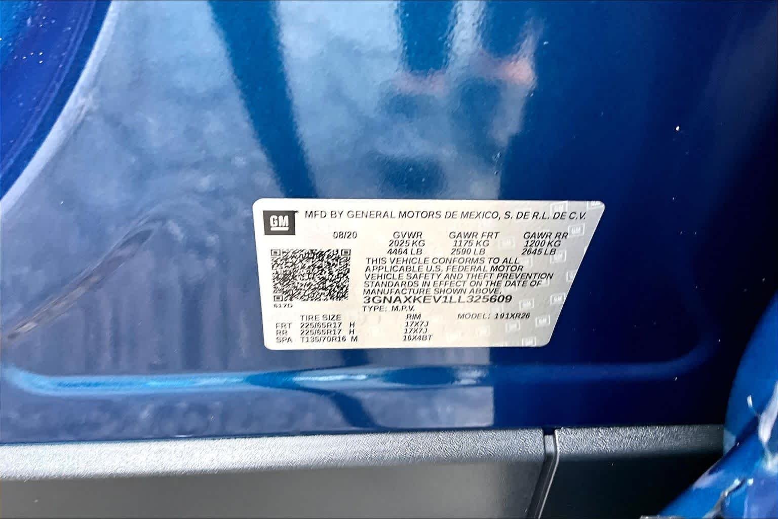 Used 2020 Pacific Blue Metallic Chevrolet LT image 35