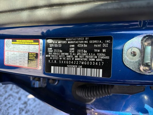 Used 2021 Blue Kia EX image 8