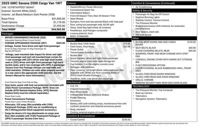 2025 GMC Savana 2500's photo
