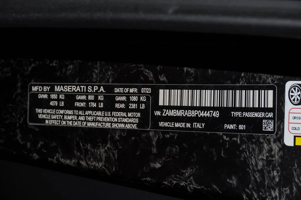 Certified Used 2023 Nero Essenza Solid Maserati Coupe image 36