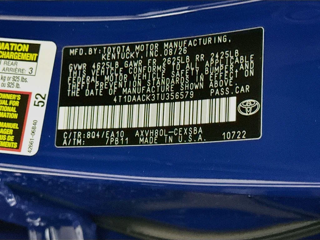 New 2026 Reservoir Blue Toyota SE image 29