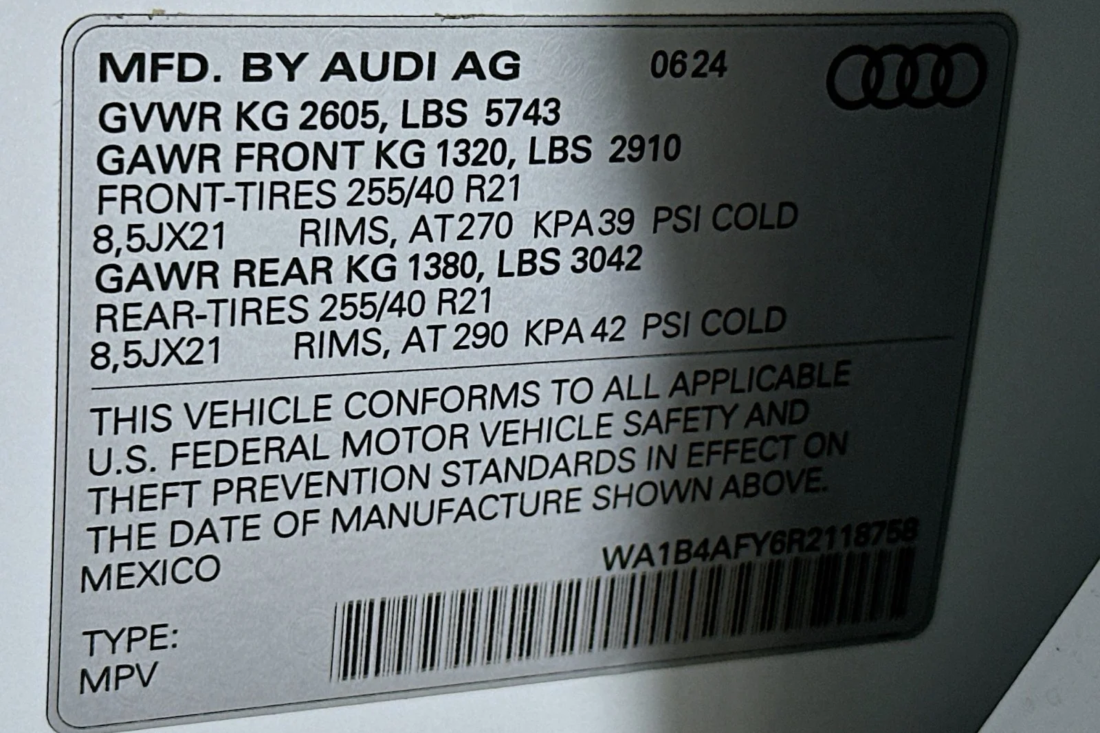 Used 2024 Glacier White Metallic Audi Premium Plus image 24