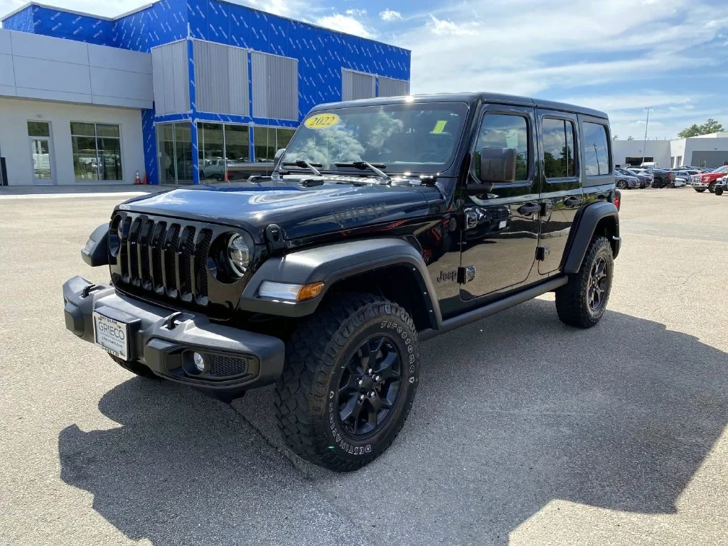Used 2022 Black Clearcoat Jeep Unlimited Willys image 8