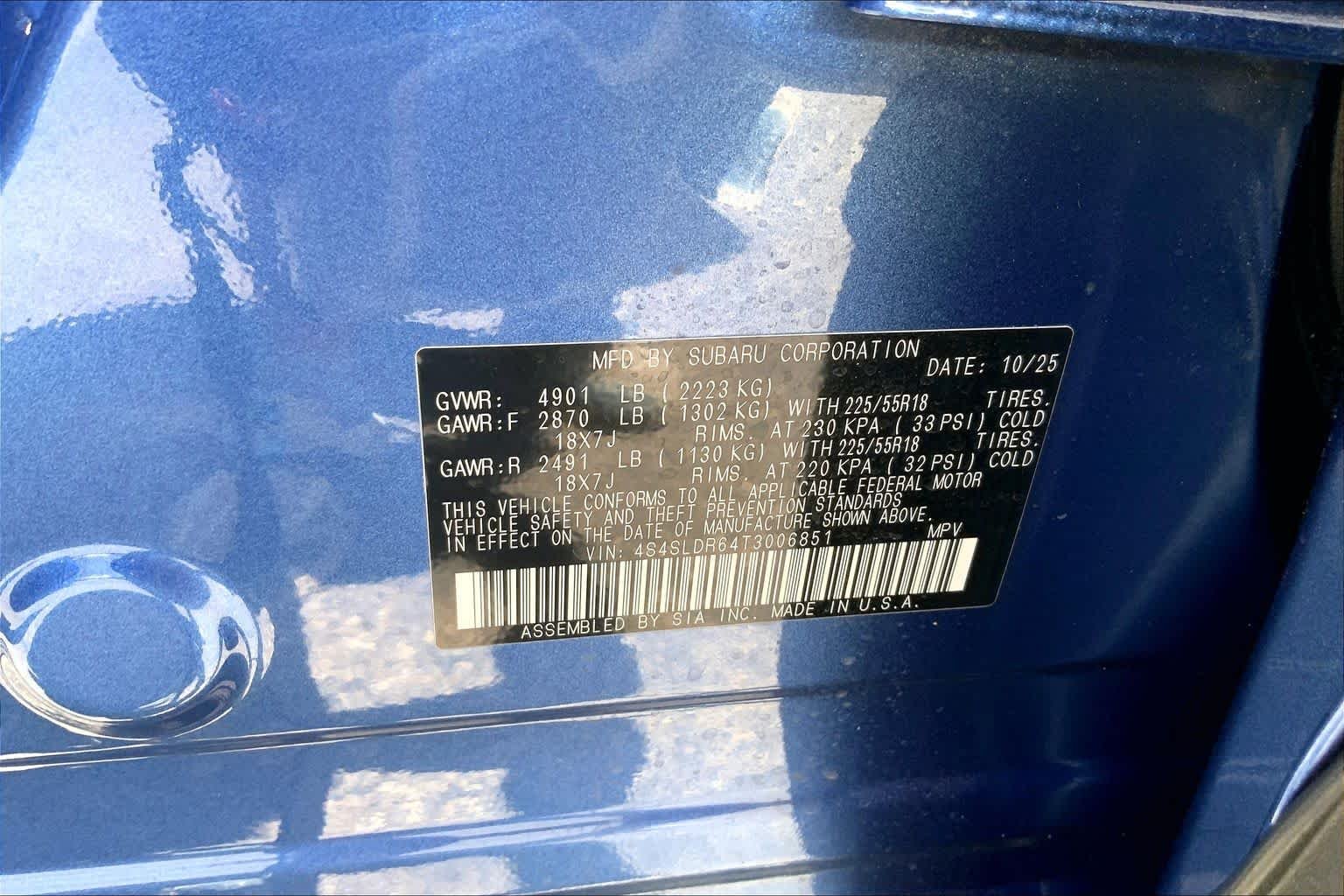 Certified Used 2026 Daybreak Blue Pearl Subaru Limited image 30