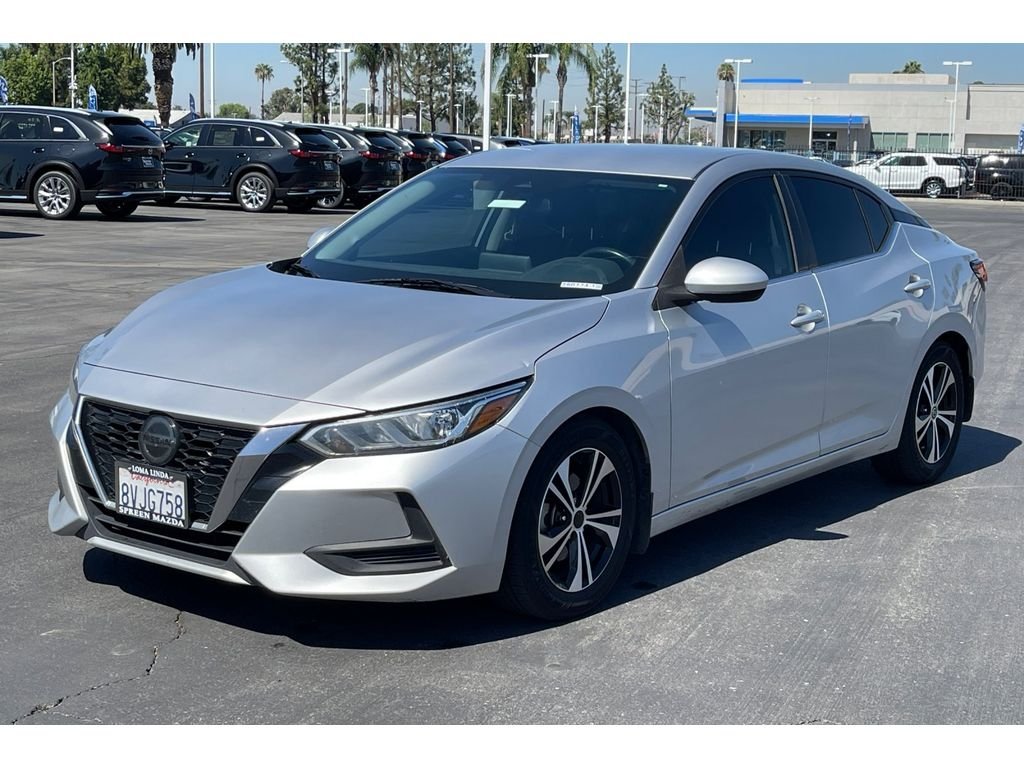 Used 2021 Brilliant Silver Metallic Nissan SV image 2
