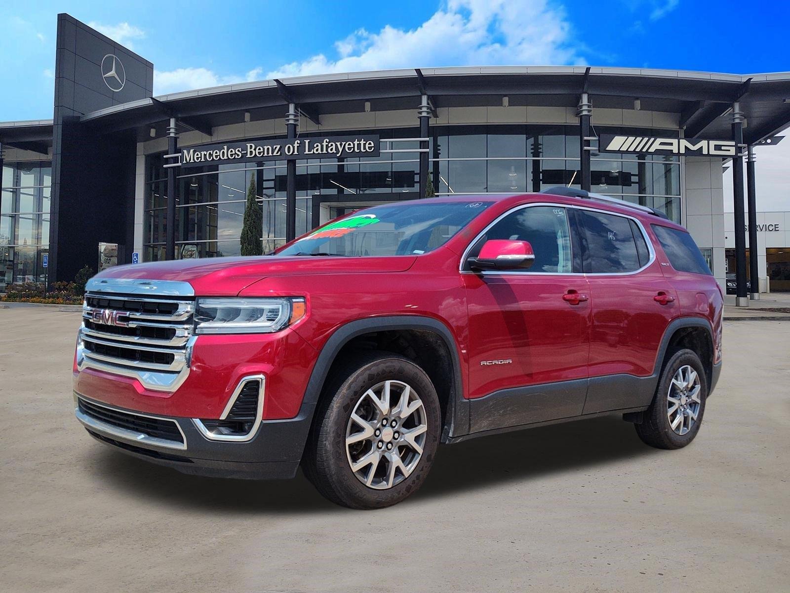 Used 2023 Volcanic Red Tintcoat GMC SLT image 1