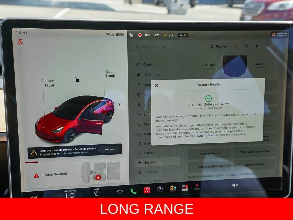 Used 2018 Red Multi-Coat Tesla Long Range image 24