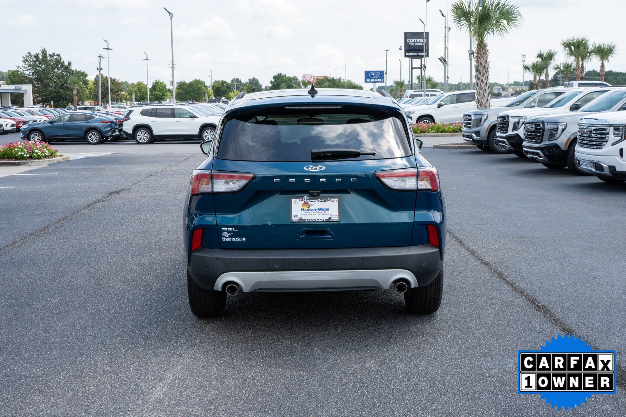 Used 2020 Dark Persian Green Metallic Ford SEL image 4