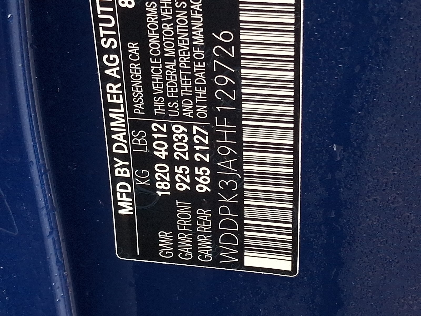 Used 2017 Brilliant Blue Metallic Mercedes-Benz  image 31