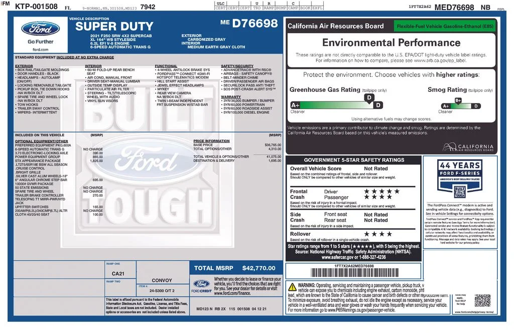 Used 2021 Gray Metallic Ford XL image 4