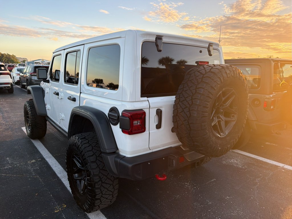 Used 2025 Bright White Clearcoat Jeep Rubicon image 2