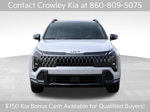 New 2027 Glacial White Pearl / Black Ro Kia X-Line image 2