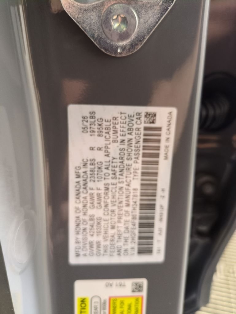 New 2026 Modern Steel Metallic Honda EX-L image 29