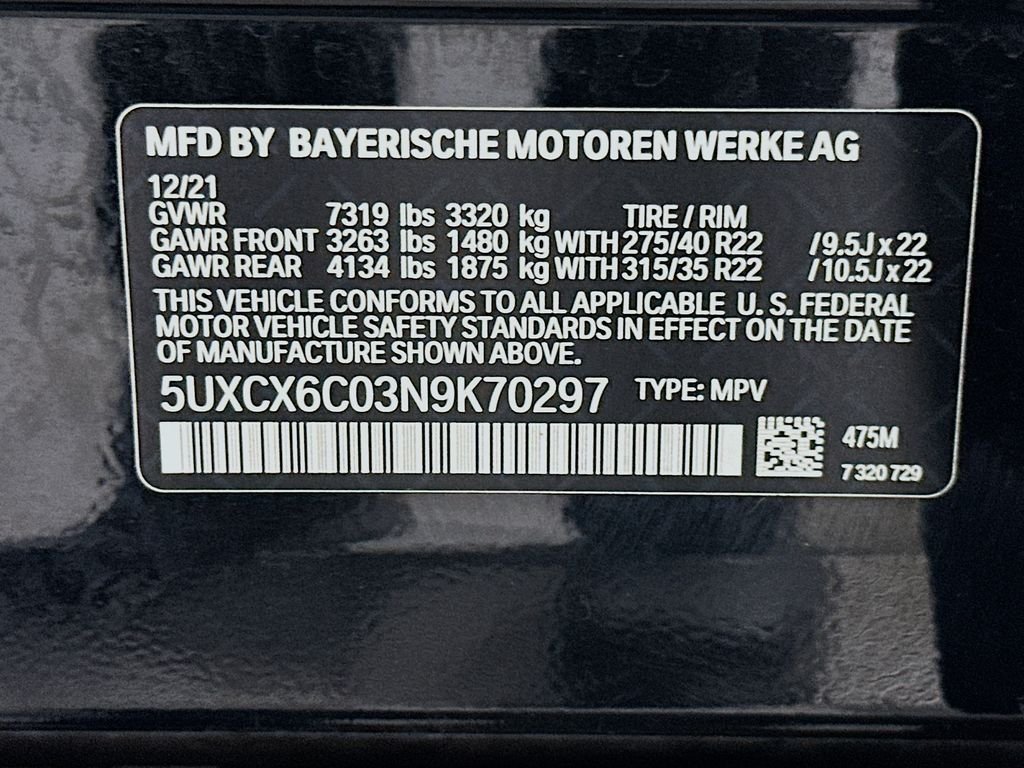Used 2022 Black Sapphire Metallic BMW M50i image 34