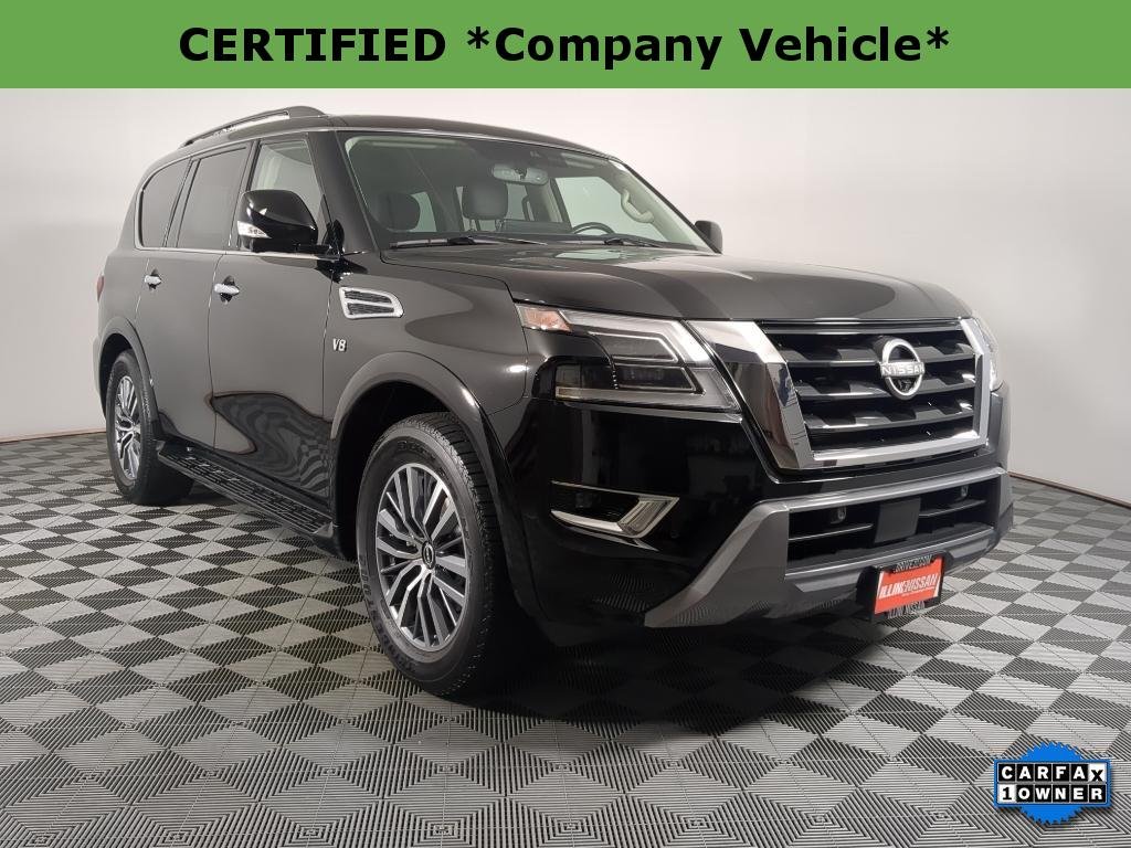 Certified Used 2022 SUPER BLACK Nissan SL image 1