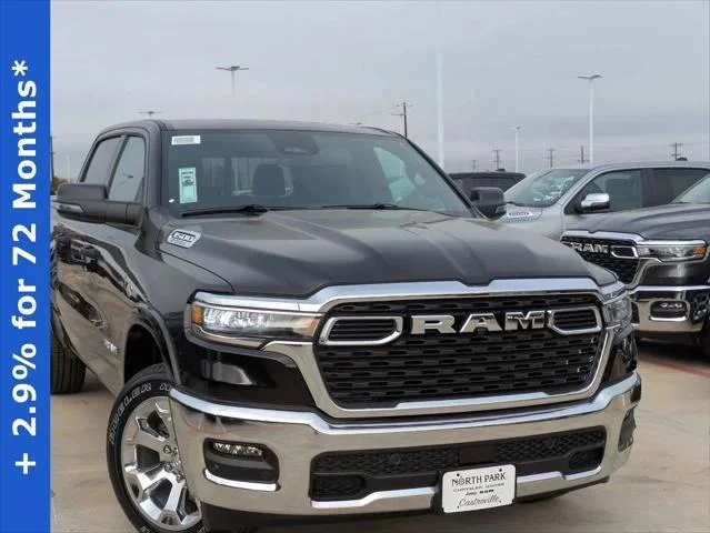 New 2026 Diamond Black Crystal Pearl-Coat Exterior Paint RAM LONE STAR image 1