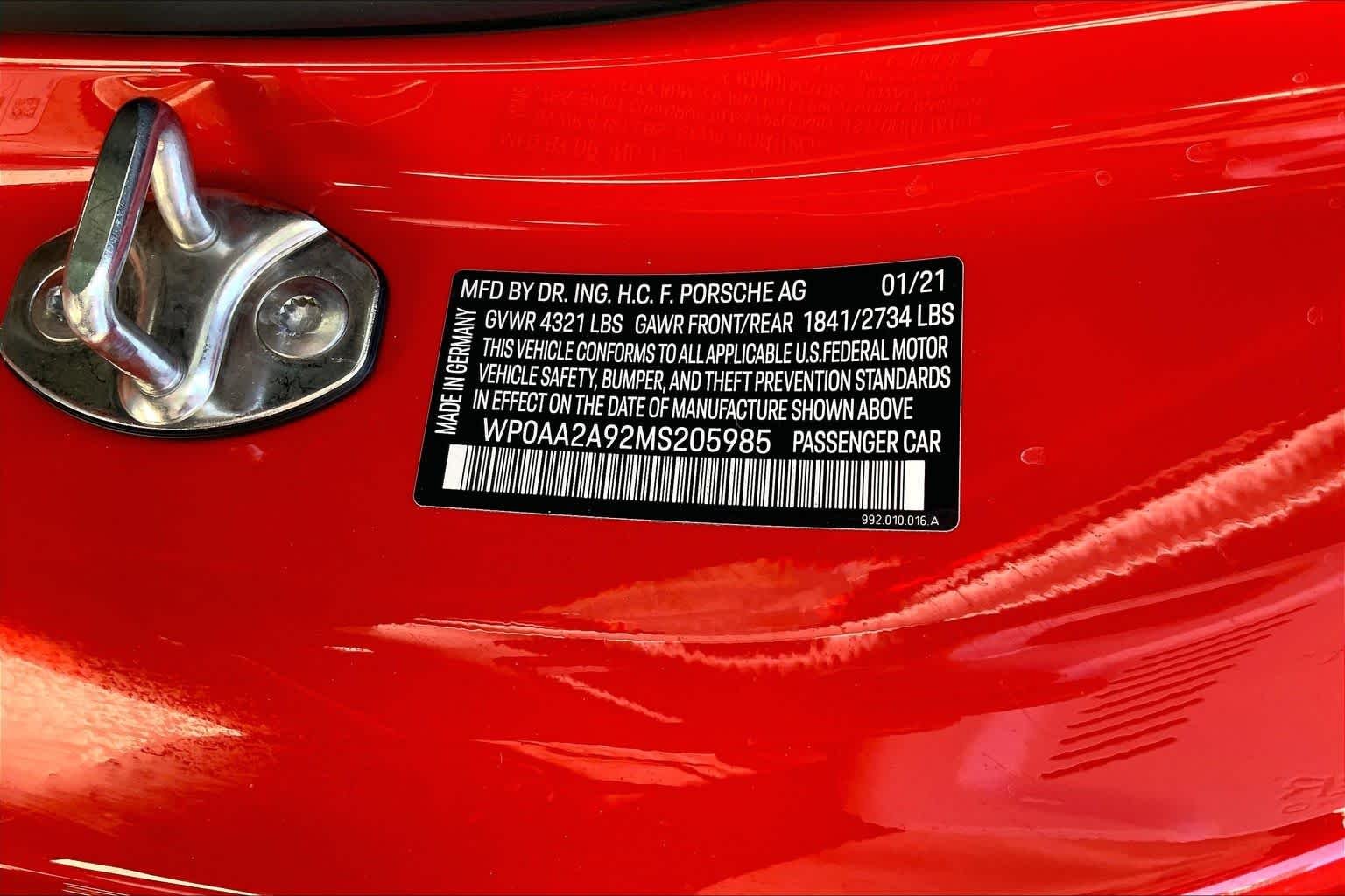 Used 2021 Guards Red Porsche Carrera image 26