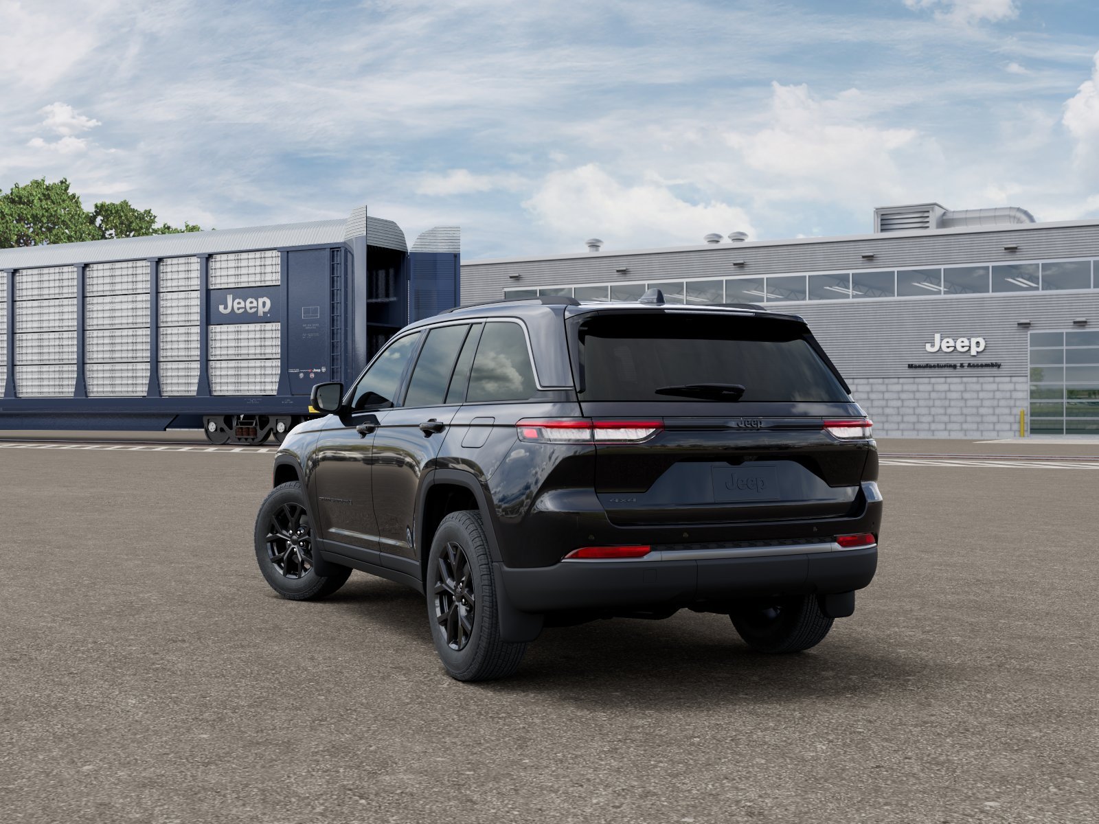 New 2026 Diamond Black Crystal Pearl-Coat Exterior Paint Jeep Laredo Altitude image 29