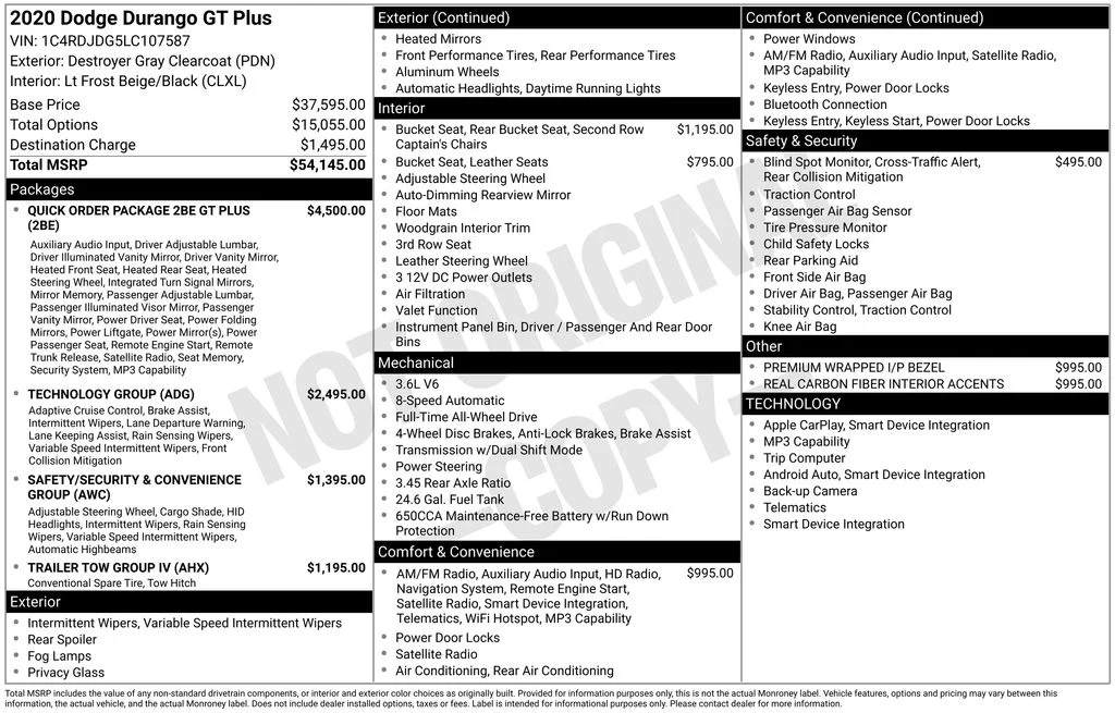 Certified Used 2020 Gray Dodge GT Plus image 34
