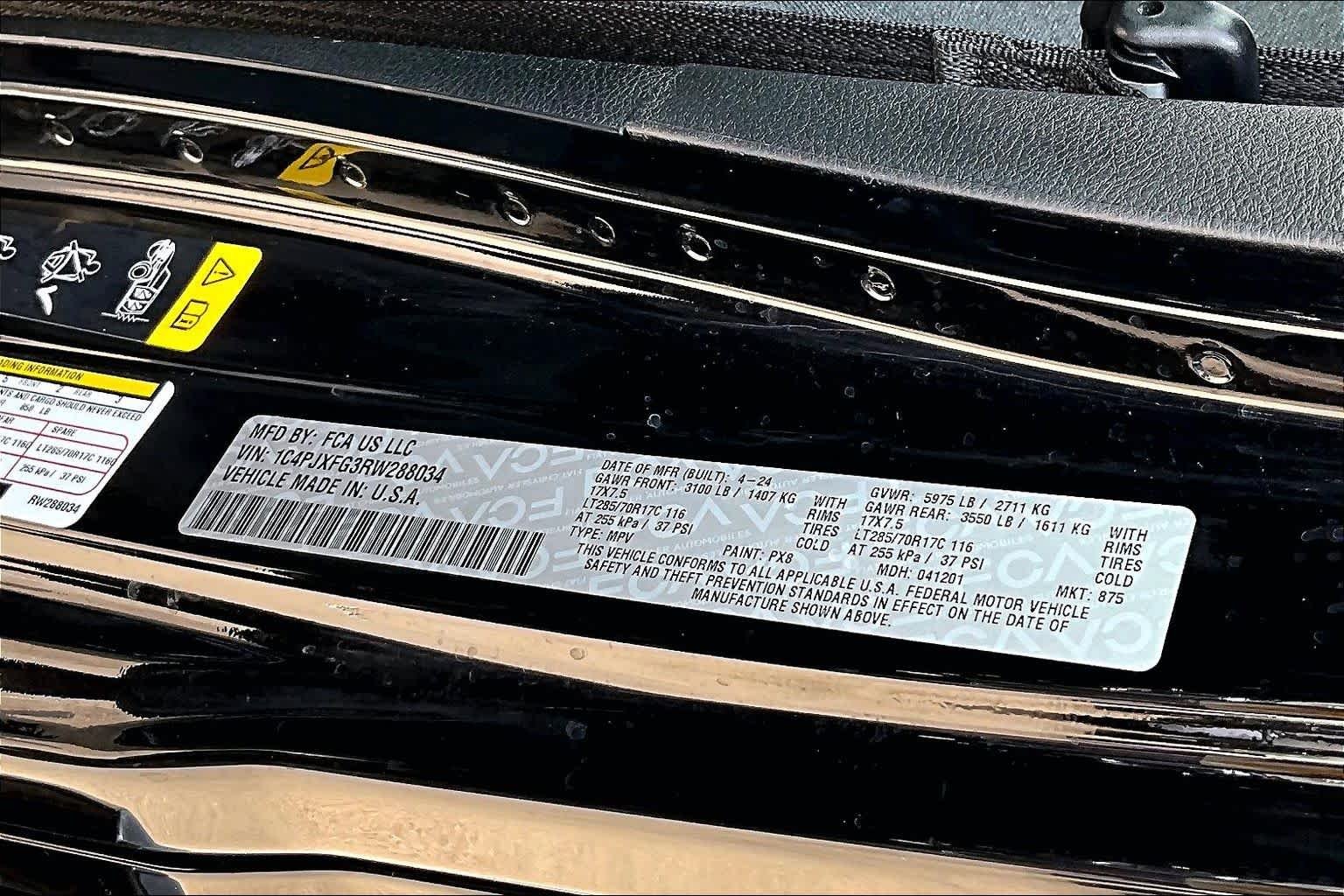 Used 2024 Black Clearcoat Jeep Rubicon image 34