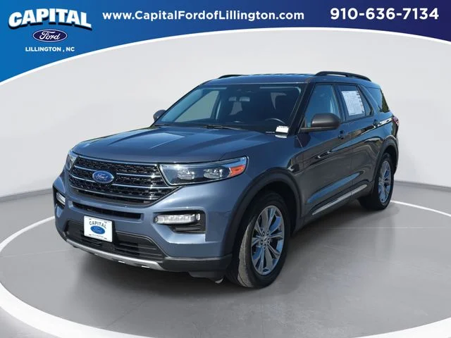 Used 2021 Blue Ford XLT image 1