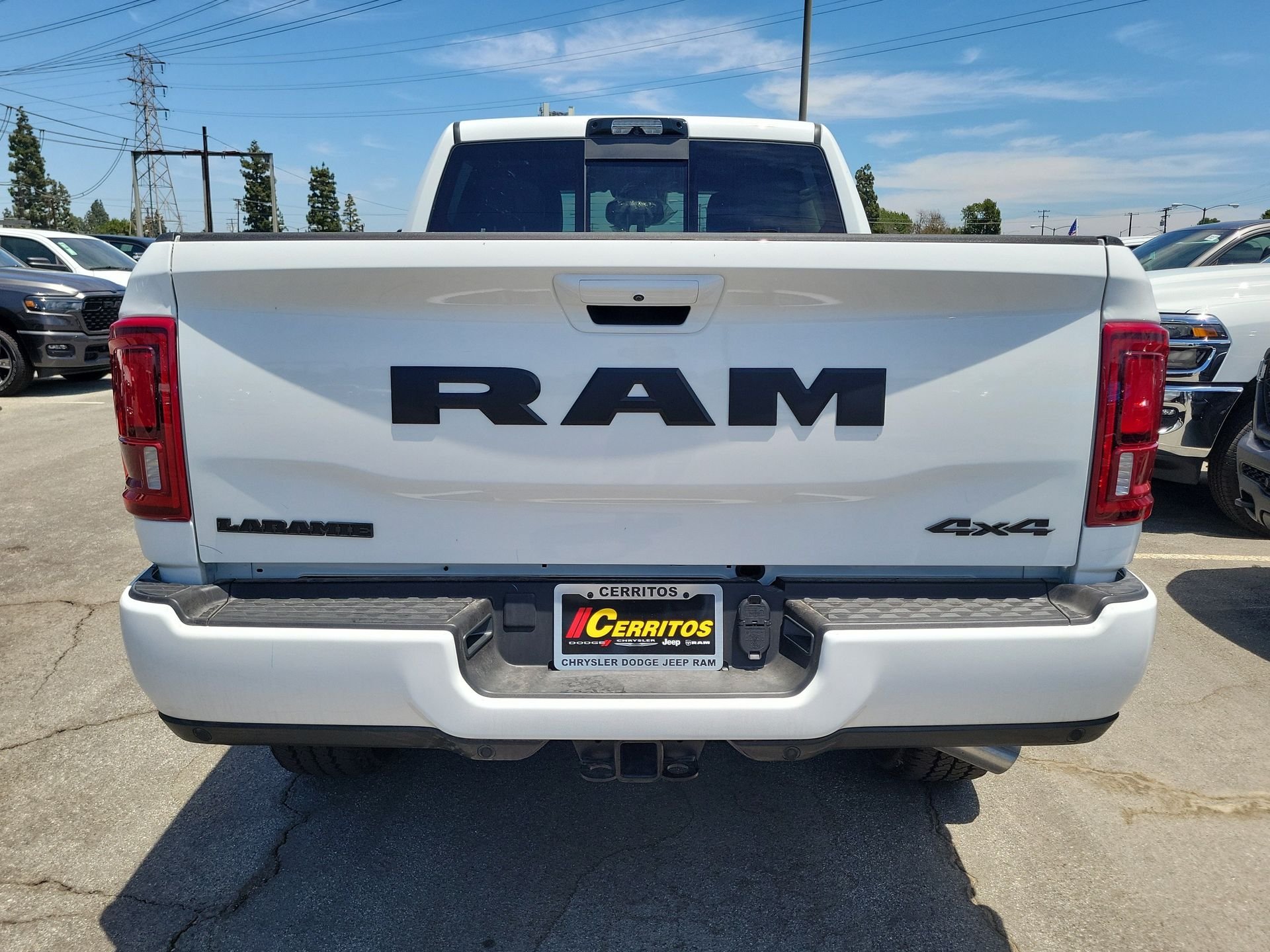 New 2026 Bright White Clear-Coat Exterior Paint RAM Laramie image 22