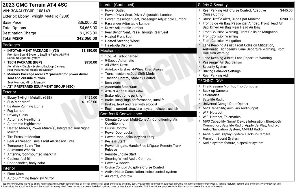 Certified Used 2023 Black GMC AT4 image 25