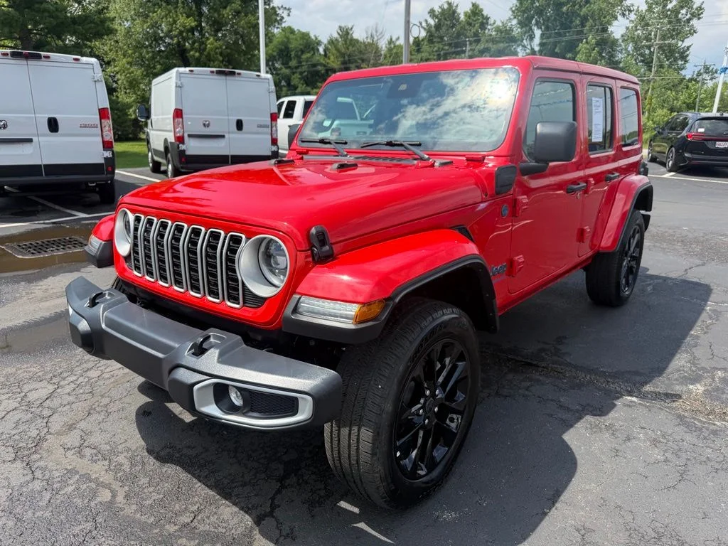 Used 2025 Red Jeep Sahara 4xe image 7