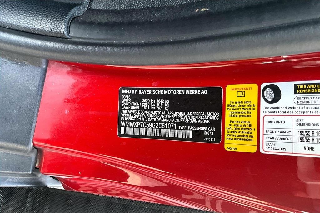 Used 2016 Red MINI Base image 17