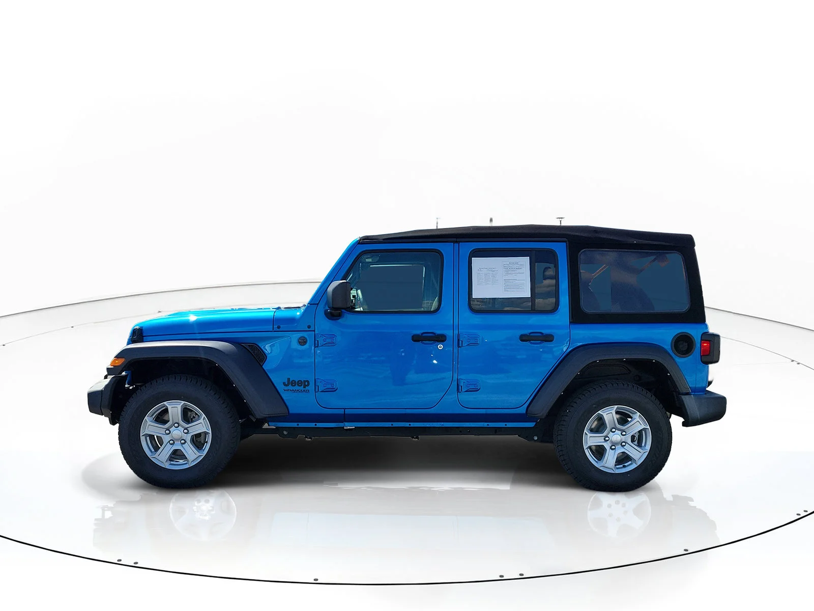 Used 2022 Hydro Blue Pearlcoat Jeep Unlimited Sport S image 4