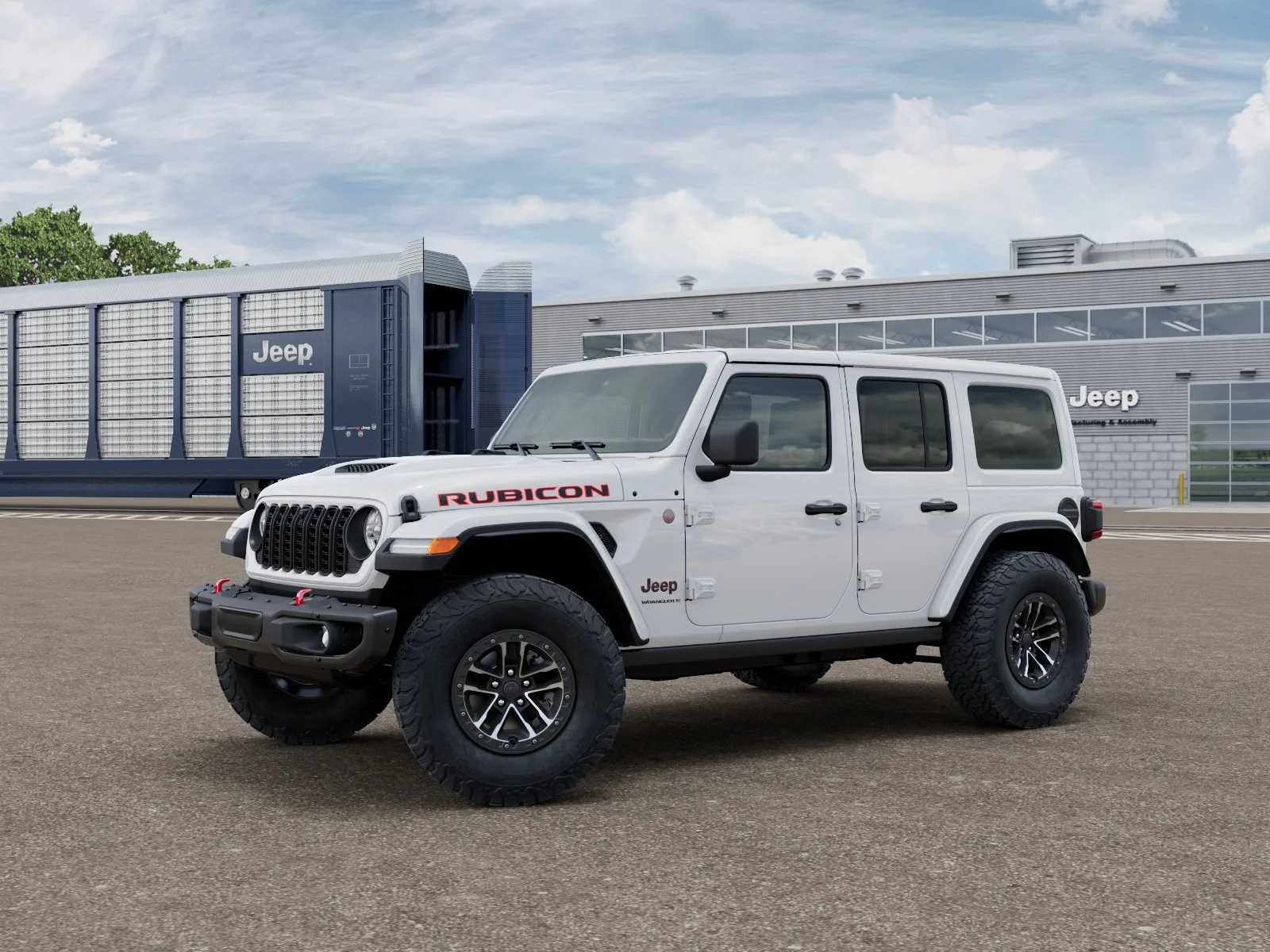 New 2026 Bright White Clear-Coat Exterior Paint Jeep Rubicon X image 28