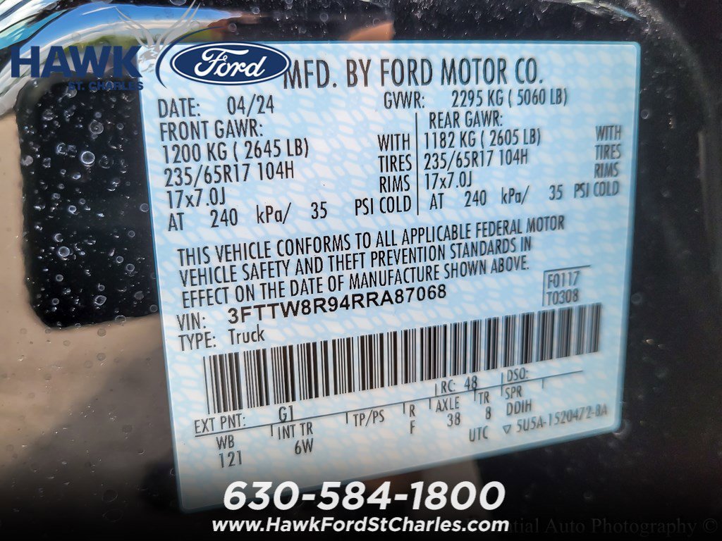 Used 2024 Shadow Black Ford LARIAT Advanced image 20