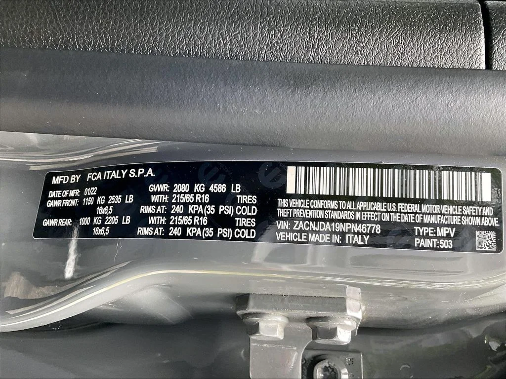 Used 2022 Sting-Gray Clearcoat Jeep Sport image 33