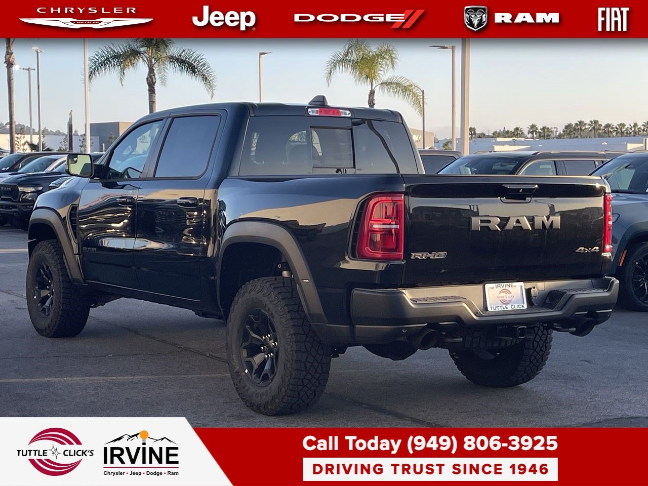 New 2026 Diamond Black Crystal Pearl-Coat Exterior Paint RAM RHO image 4